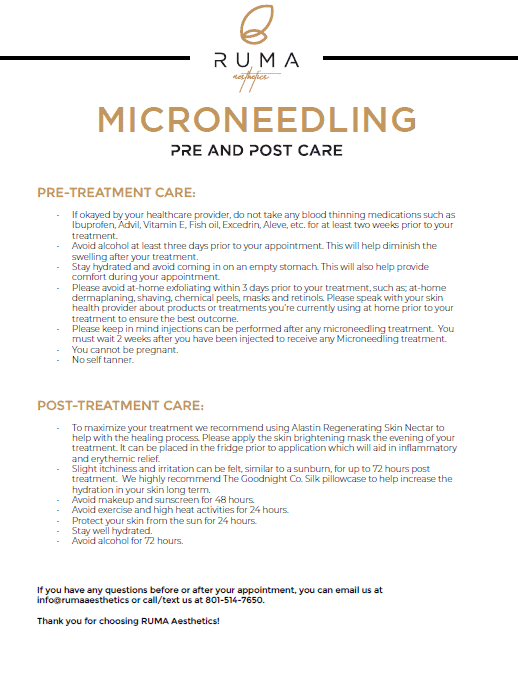 Microneedling Pre And Post Care