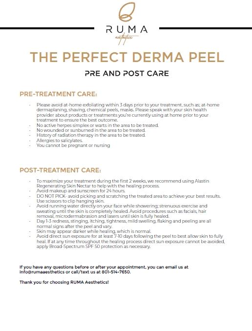 The Perfect Derma Peel Pre And Post Care