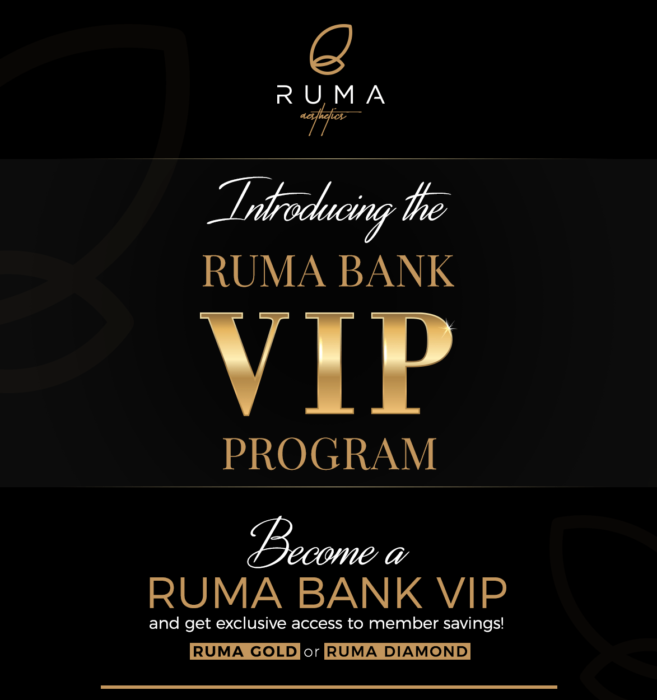 Introducing the RUMA BANK VIP PROGRAM!