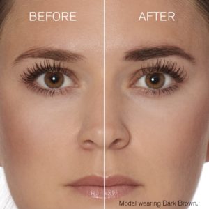 brow gel before and after