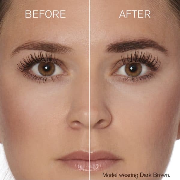 brow gel before and after